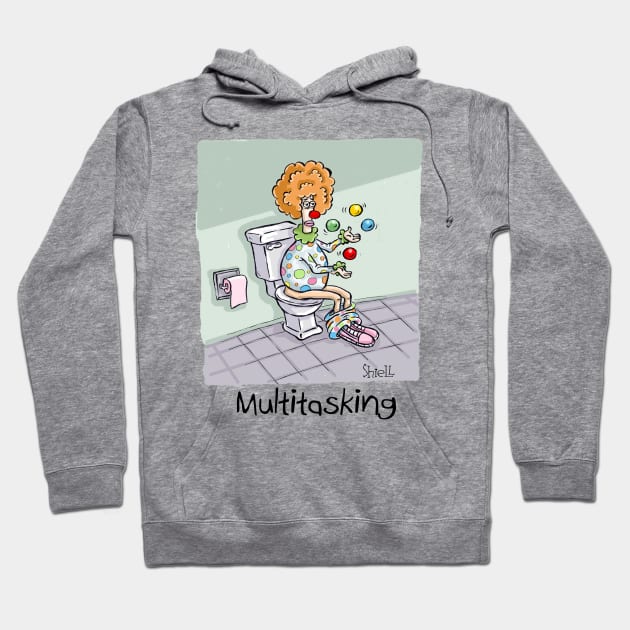 Multitasking Clown Hoodie by macccc8